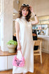 High Neck Sleeveless Long Knitted Casual Dresses